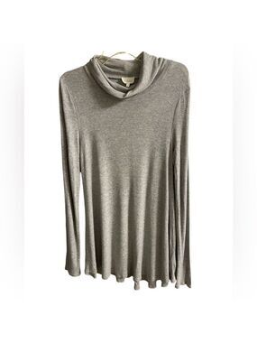 Deletta‎ Gray Knit Top tunic turtleneck Large